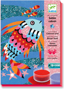 Djeco Sables colorés Arc-en-ciel de poissons (fr/en) 3070900086616