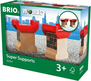 Brio Train Brio Train en bois Supports de pont 33254 7312350332544