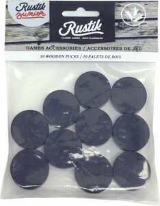 Rustik Recharge 10 rondelles/palets en bois (fr/en) (Sling puck fast / Puck pirate) 061404000225