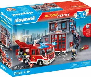 Playmobil Playmobil 71603 Ensemble de secour avec pompiers 4008789716033