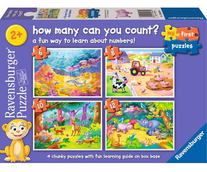 Ravensburger casse-tête Casse-tête 6-8-10-12 progressif How many can you count? 4005555040651
