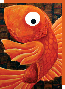 Staifany Gonthier Graphisme Carte de fête Petit poisson qui ne fait pas son poids 