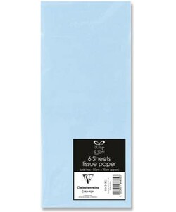 Lamarche Importation Papier de soie sachet 6 feuilles 50 x 70 cm bleu ciel 5033601868323
