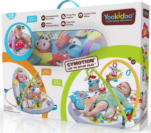 Yookidoo Tapis d'éveil et d'activités Gymotion jouer couché et assis 7290107721455