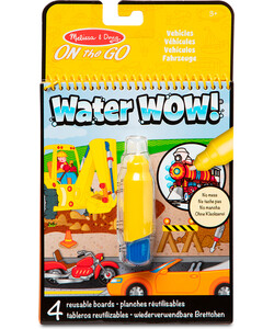 Melissa & Doug water wow - carnet d'activités réutilisable - véhicules 681147000148