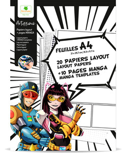 Sycomore Artissimo - 20 papiers layout et 10 pages manga 3517130013895
