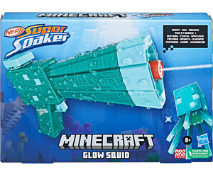Nerf Pistolet à eau - Nerf Super Soaker Minecraft Blaster Glow squid 5010994193492