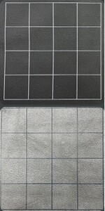 Chessex Tapis de combat deux côtés 1" carré 34.5x48" Noir-gris (Battlemat Megamat) 601982034047
