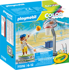 Playmobil Playmobil 71516 Couleur - Patineur avec ballon de basket 4008789715166