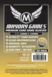 Mayday Games Protecteurs de cartes Dixit premium transparent (clear) 80x120mm de luxe 125% Thicker 50ct 080162882058