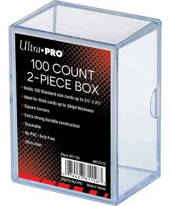Ultra PRO Boite transparente 2 piece 100ct 074427811563
