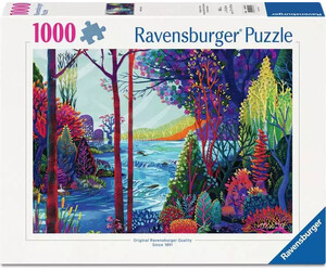 Ravensburger casse-tête Casse-tête 1000 Forêt indigo 4005555018513