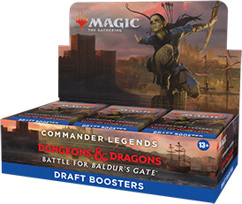 Wizards of the Coast MTG Battle for Baldur's Gate Draft Booster Box (Commander Legends 2) 195166181127