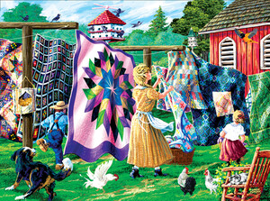 SunsOut Casse-tête 1000 Corde à linge et courtepointes (Quilter's Clothesline) SunsOut 38864 796780388642