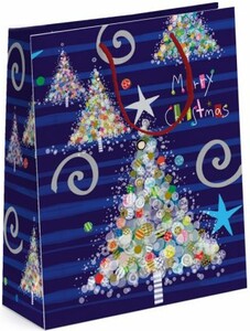 Sac cadeau Sapins de Noël (13″ x 10.2″ x 5.3″) 5056053213770