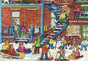 Trefl Casse-tête 1000 C. Spandeau - Plaisirs d'hiver après la neige, Montréal, Québec, Canada061152621642 061152670176