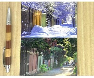 jazzkdupro Carte postale Ruelle hiver été, quartier Villeray 