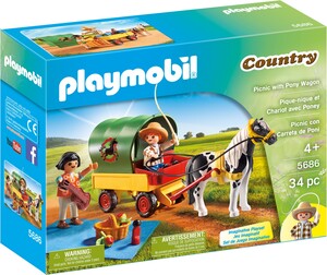 Playmobil Playmobil 5686 Enfants avec chariot et poney (juil 2016) 4008789056863