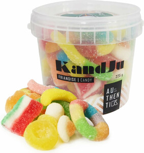 Kandju Bonbons Kandju Mini seau mélange sablé 225g 809981090495