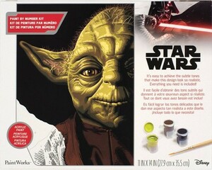 Dimensions PaintWorks Peinture à numéro Yoda, 11x14 088677918231