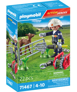 Playmobil Playmobil 71467 Pompier avec faon à sauver 4008789714671