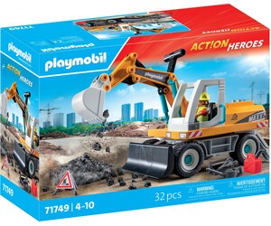 Playmobil Playmobil 71749 Pelle mecanique avec ouvrier et accessoires 4008789717498