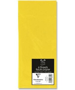 Lamarche Importation Papier de soie sachet 6 feuilles 50 x 70 cm jaune 5033601868408