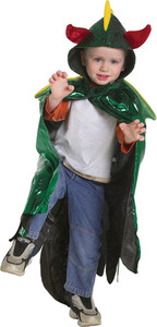 Creative Education Costume cape de dragon verte, moyenne 771877551055