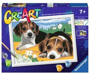 CreArt Peinture à numéro CreART Chiots Jack Russell 4005556289394