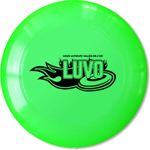 Ligue Ultimate Vallée-de-l'Or (LUVO) Disque Ultimate 175g vert logo LUVO noir 