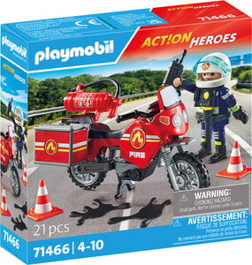 Playmobil Playmobil 71466 Pompier et moto 4008789714664