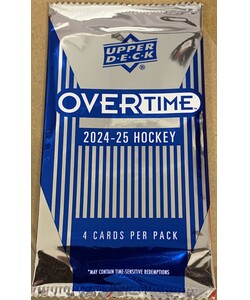 Upper Deck Upper Deck Overtime Hockey 24/25 Booster (4) 053334826044