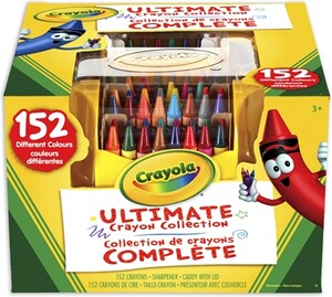 Crayola Coffret crayons cire ultime 152 couleurs 063652009906