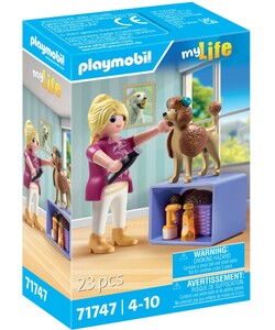 Playmobil Playmobil 71747 Toiletteuse avec caniche et accessoires 4008789717474