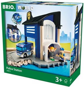 Brio Train Brio Train en bois Commissariat de police 33813 7312350338133