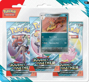 Pokémon Pokemon Scarlet & Violet Journey together - 3pk blister - Scrafty 