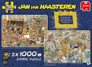 Jumbo Casse-tête 1000x2 Jan van Haasteren - Une visite au musée 8710126200520