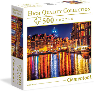 Clementoni Casse-tête 500 Amsterdam - Boîte carrée 8005125961573