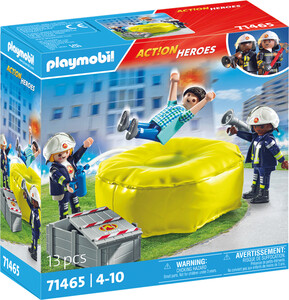 Playmobil Playmobil 71465 Pompiers avec coussin de sauvetage 4008789714657