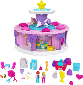 Mattel Polly Pocket - Gâteau de fête à compte à rebours 887961980738