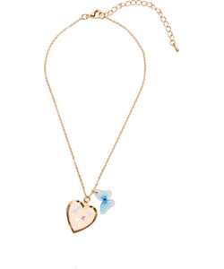Creative Education Butterfly Heart Locket Necklace 771877861512
