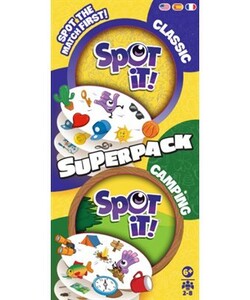 Zygomatic Spot it! / dobble (fr/en) super pack classic / camping 3558380119661