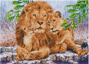 Diamond Dotz Broderie Diamant - Lion Family (Diamond Painting, peinture diamant) 4897073243832