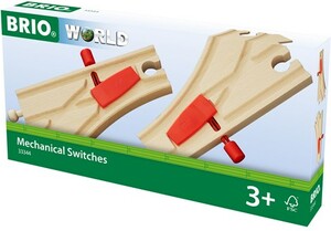 Brio Train Brio Train en bois Aiguillages mécaniques - 144mm 7312350333442
