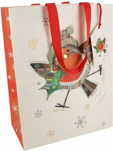 Bug Art Sac cadeau Oiseau Noël (13″ x 10.2″ x 5.3″) 5056053245115