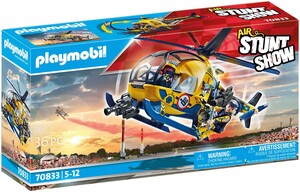 Playmobil Playmobil 70833 Air Stuntshow Hélicoptère et équipe de tournage 4008789708335
