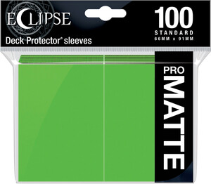 Ultra PRO Protecteurs de cartes Standard Eclipse PRO-Matte 100ct Vert Lime 074427156183
