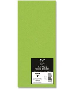 Lamarche Importation Papier de soie sachet 6 feuilles 50 x 70 cm vert lime 5033601868378