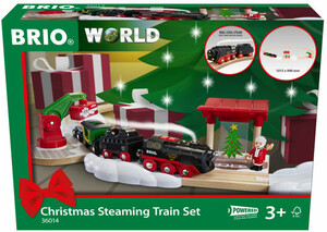 Brio Train Brio Train en bois Ensemble de train à vapeur de Noël 36014 7312350360141