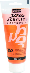 pébéo Acrylique Studio 100ml orange jaune iridescent 353 3167868323539